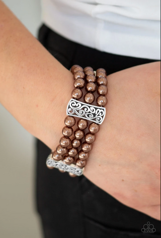 Ritzy Ritz Brown Paparazzi Bracelet