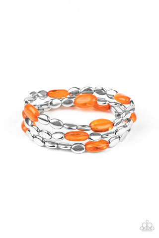 Sorry to Burst Your BAUBLE Orange Paparazzi Bracelet