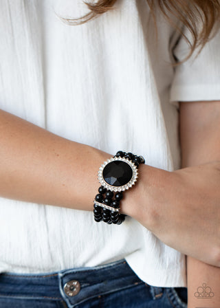 Speechless Sparkle Black Paparazzi Bracelet