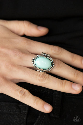 Springtime Splendor Blue Paparazzi Ring