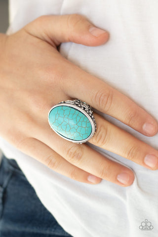 Stonehenge Garden Blue Paparazzi Ring