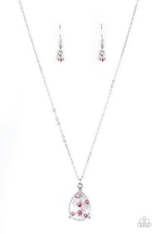 Stormy Shimmer Pink Paparazzi Necklace