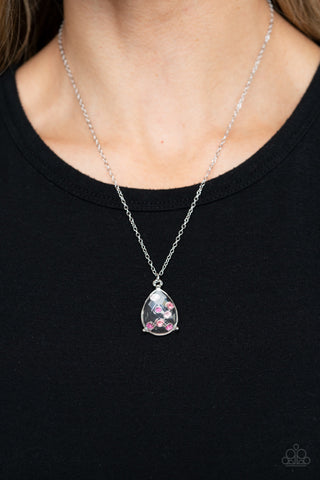 Stormy Shimmer Pink Paparazzi Necklace