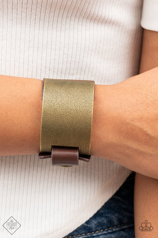 Studded Synchronism Brass Paparazzi Bracelet