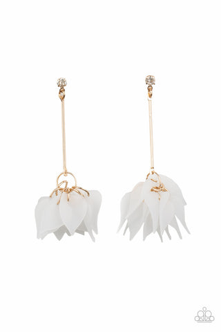 Suspended in Time Gold Paparazzi Earrings