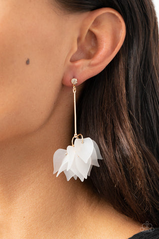 Suspended in Time Gold Paparazzi Earrings