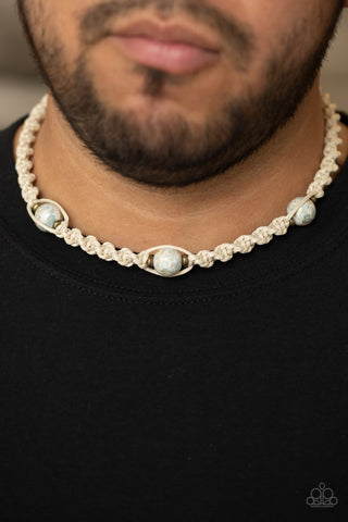 Swimming with Sharks White Paparazzi Necklace