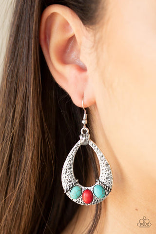 Terra Terrific Multi Paparazzi Earrings