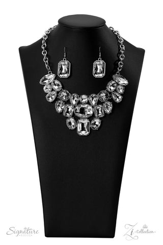 The Tasha - 2022 Zi Collection - White Rhinestone Statement Paparazzi Necklace