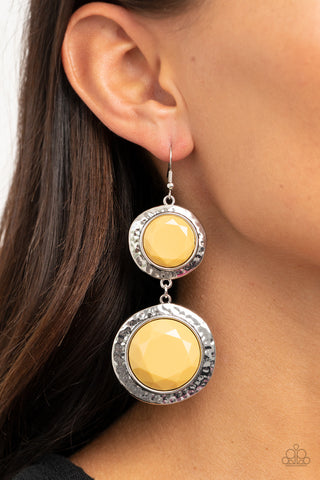 Thrift Shop Stop Yellow Paparazzi Earrings