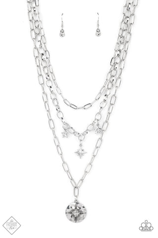 Under the Northern Lights White Paparazzi Necklace