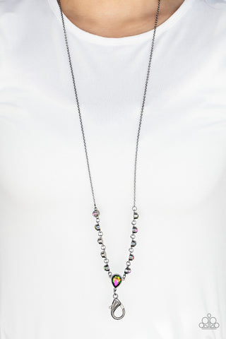 Unfathomable Fierceness Multi Paparazzi Lanyard Necklace