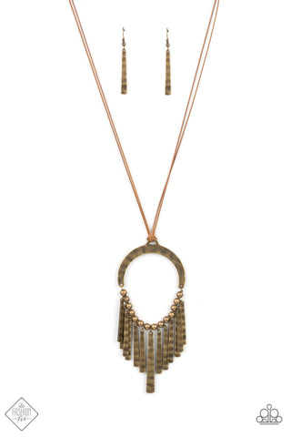 You Wouldn't FLARE Brass Paparazzi Necklace