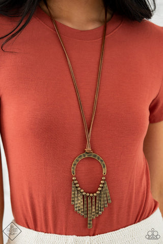 You Wouldn't FLARE Brass Paparazzi Necklace