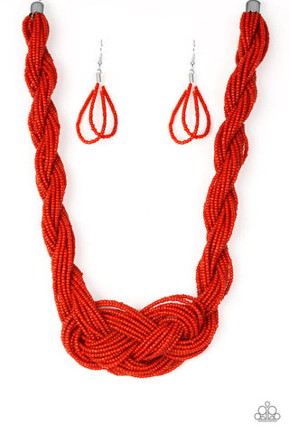 A Standing Ovation Red Paparazzi Necklace