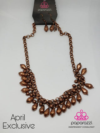 Prima Diva April 2018 Fashion Fix Exclusive Copper Paparazzi Necklace