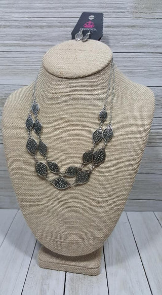 Make Yourself at HOMESTEAD Silver August 2019 Fashion Fix Exclusive Paparazzi Necklace