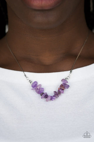 Back to Nature Purple Paparazzi Necklace