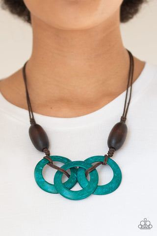 Bahama Drama Blue Paparazzi Necklace