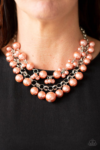 BALLROOM Service Orange Paparazzi Necklace