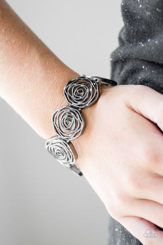 Beat Around the ROSEBUSH Black Paparazzi Bracelet