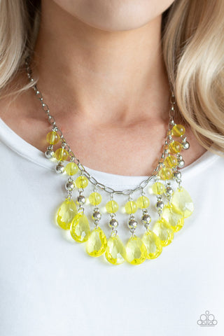 Beauty School Dropout Yellow Paparazzi Necklace