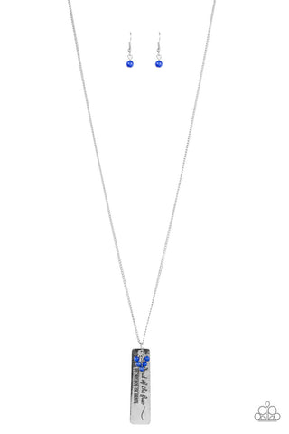 Because of the Brave Blue Paparazzi Necklace