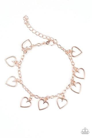 Best of My Love Rose Gold Paparazzi Bracelet