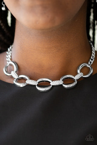 Boss Boulevard White Paparazzi Necklace