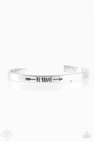 Brave and Bold Silver Paparazzi Bracelet