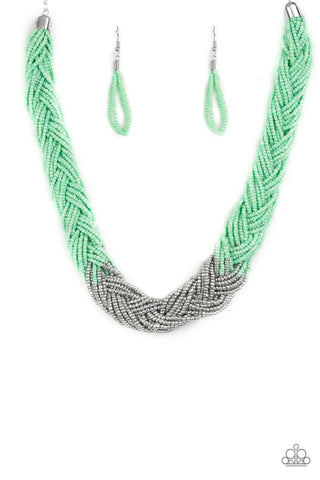 Brazilian Brilliance Green Paparazzi Necklace