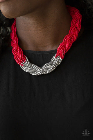 Brazilian Brilliance Red Paparazzi Necklace