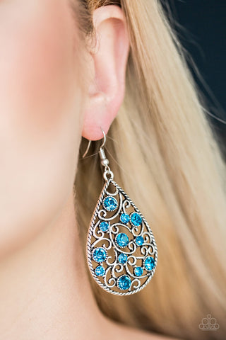Certainly Courtier Blue Paparazzi Earrings
