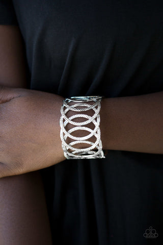 Circa de Contender Silver Paparazzi Bracelet