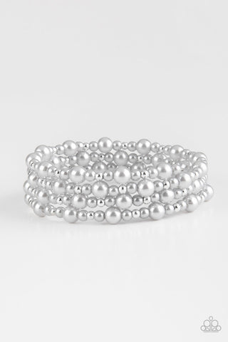 Classic Confidence Silver Paparazzi Bracelet