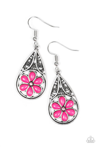 Countryside Cottage Pink Paparazzi Earrings