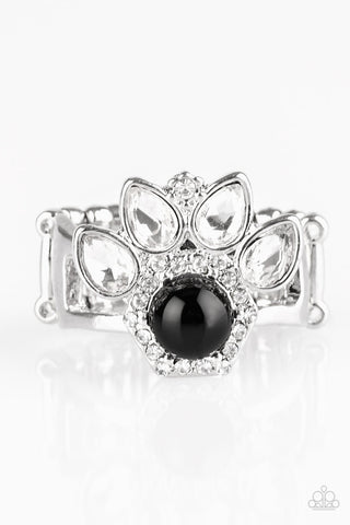 Crown Coronation Black Paparazzi Ring