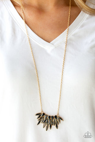 Crowning Moment Gold Paparazzi Necklace