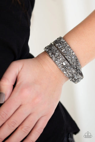 CRUSH Hour Silver Paparazzi Bracelet