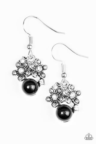 Dandy in Daffodils Black Paparazzi Earrings