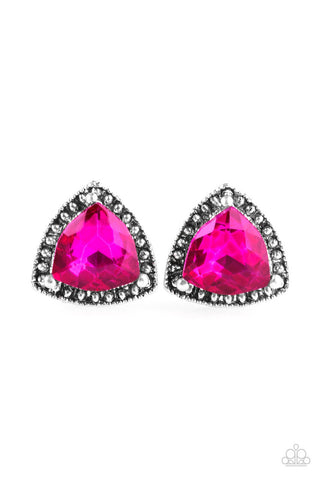 Daringly Duchess Pink Paparazzi Earrings