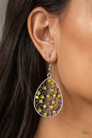 Dazzling Dew Yellow Paparazzi Earrings