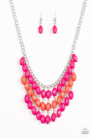 Delhi Diva Pink Paparazzi Necklace