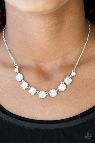 Deluxe Luxe White Paparazzi Necklace