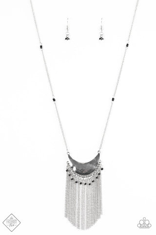 Desert Trance Black Paparazzi Necklace