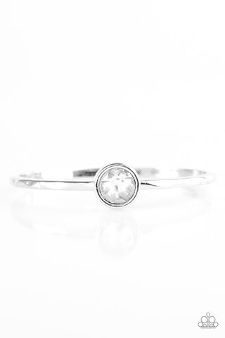 Diamonds for Breakfast White Paparazzi Bracelet