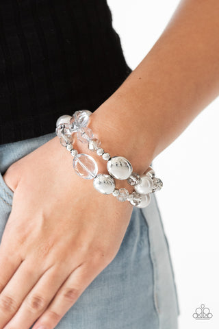 Downtown Dazzle Silver Paparazzi Bracelet