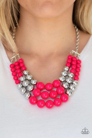 Dream Pop Pink Paparazzi Necklace