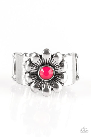 Dreamy Fields Pink Paparazzi Ring