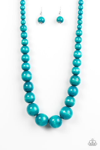 Effortlessly Everglades Blue Paparazzi Necklace